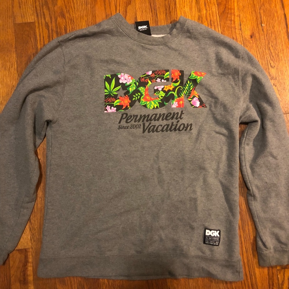 DGK Men’s Grey Sweatshirt L Large